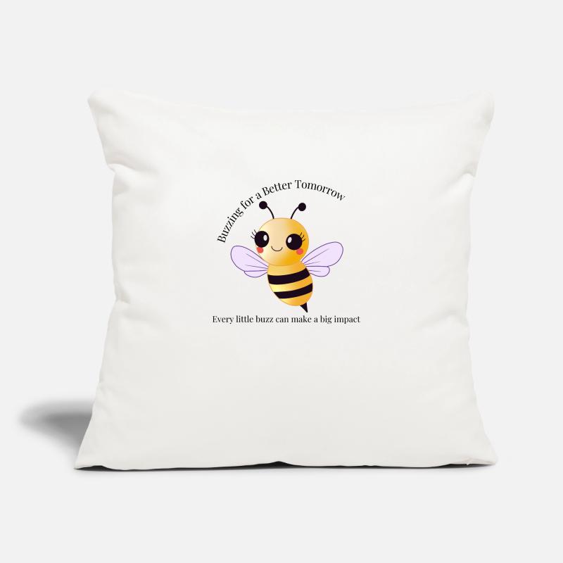 Buzzing for a Better Tomorrow! Sofa pillow with filling 45cm x 45cm
