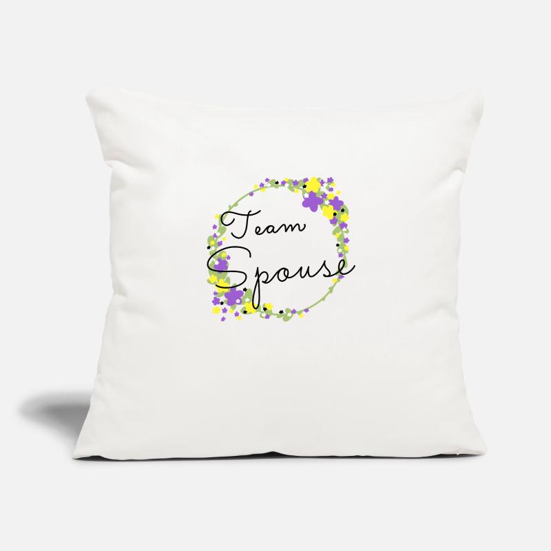 Team Spouse non binary/Team Verfiancé non binary Coussin et housse de 45 x 45 cm