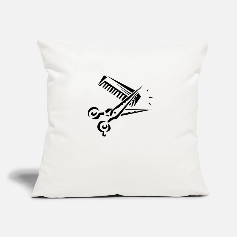 Sissors and comb Sofa pillow with filling 45cm x 45cm