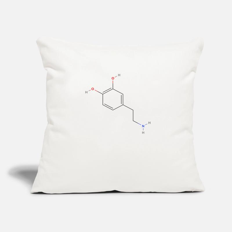 Dopamine Molecule - Colored Structural Formula Sofa pillow with filling 45cm x 45cm