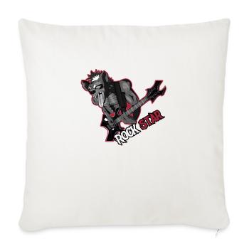 t shirt hyena punk - Sofa pillow with filling 45cm x 45cm - natural white - Front