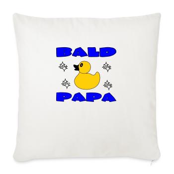 BALD PAPA - Sofa pillow with filling 45cm x 45cm - natural white - Front