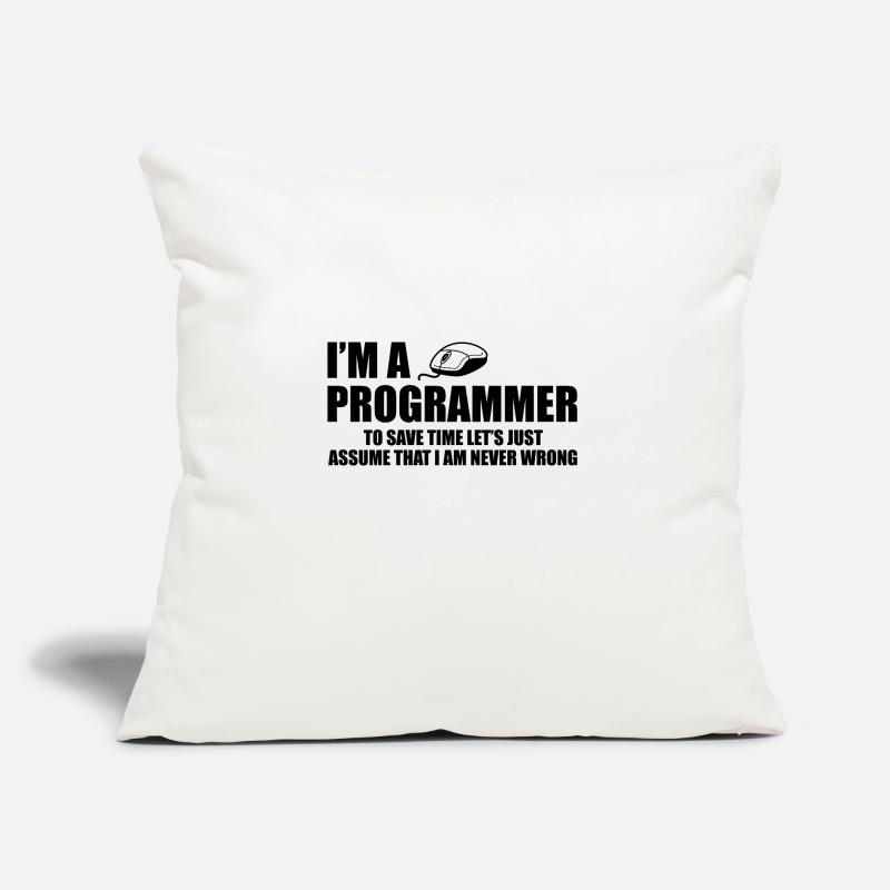 Programmer Programming Computer Science Gift Sofa pillow with filling 45cm x 45cm