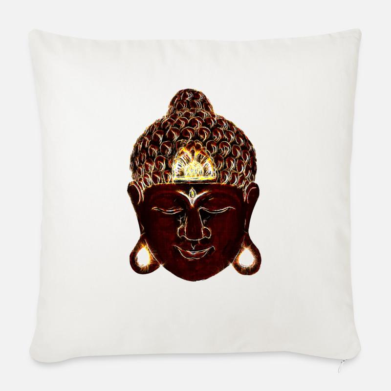Buddha - Sofakissen mit Füllung 45 x 45 cm - Naturweiß 