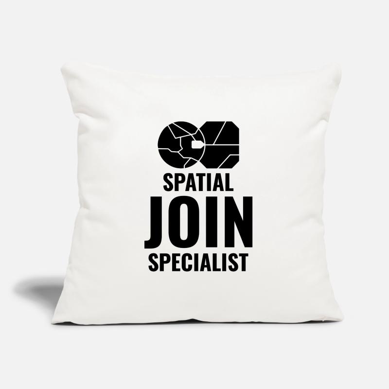 Spatial Join GIS Data Analyst Mapping Expert Sofakissen mit Füllung 45 x 45 cm