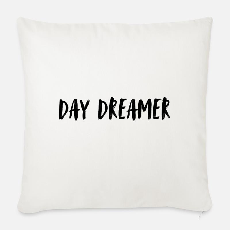 Day dreamer. Tagträumer. Ich träume am Tag. - Sofakissen mit Füllung 45 x 45 cm - Naturweiß 