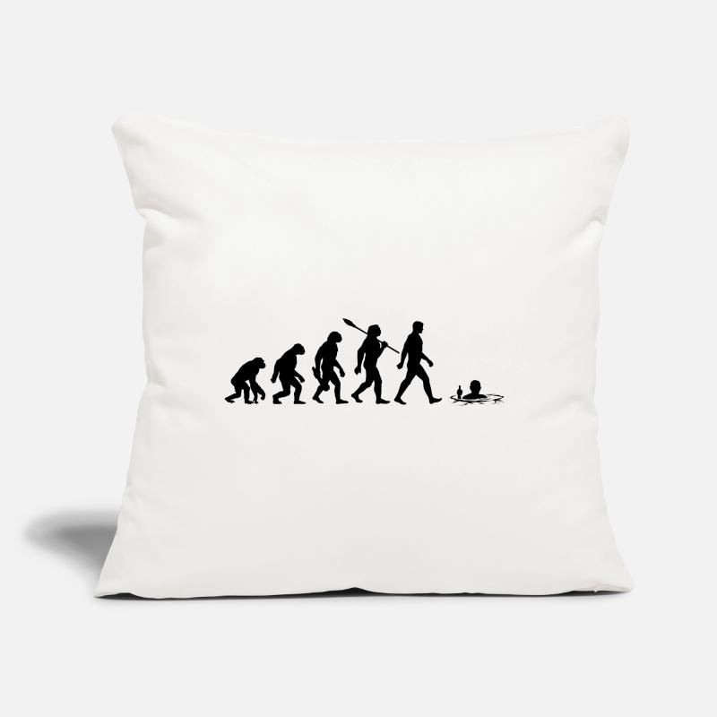 Evolution - Eisbader - Winterbaden - Eisbaden Sofakissen mit Füllung 45 x 45 cm