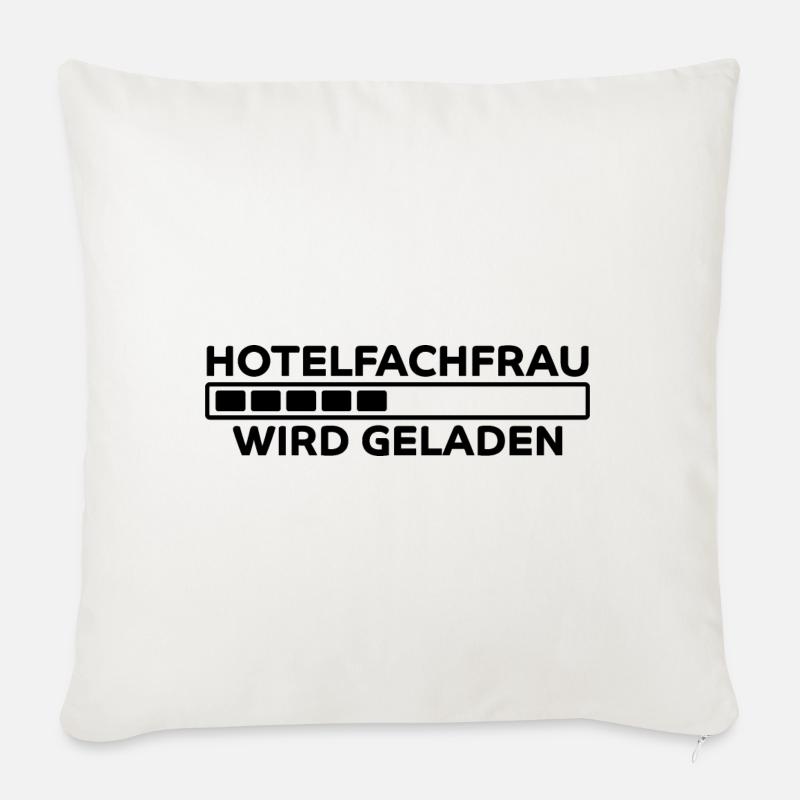 Hotelfachfrau Spruch Lustig Hotelfachfrau Geschenk - Sofakissen mit Füllung 45 x 45 cm - Naturweiß
