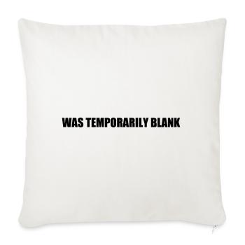 Dire "était temporairement vide" - Coussin et housse de 45 x 45 cm - blanc nature - Devant