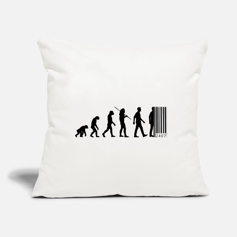 Evolution - code à barres Coussin et housse de 45 x 45 cm