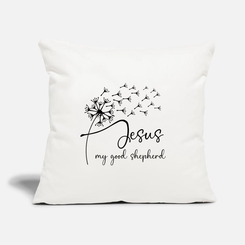 Jesus, my good shepherd has a chic dandelion graph Sofa pillow with filling 45cm x 45cm