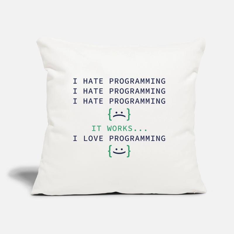 I Hate Programming Sofa pillow with filling 45cm x 45cm