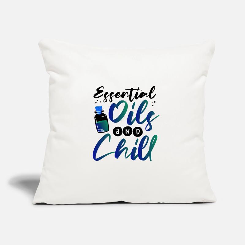 Ätherische Öle und ätherische Kälteöle Sofakissen mit Füllung 45 x 45 cm