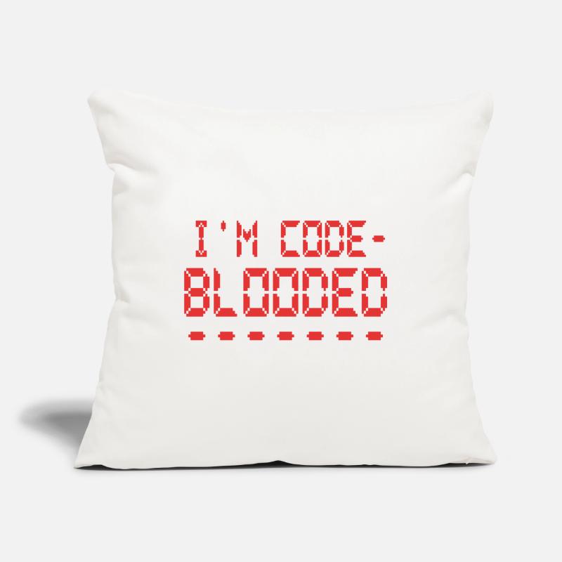 Computerprogrammierung Ich bin Code Blooded Programmierer Sofakissen mit Füllung 45 x 45 cm