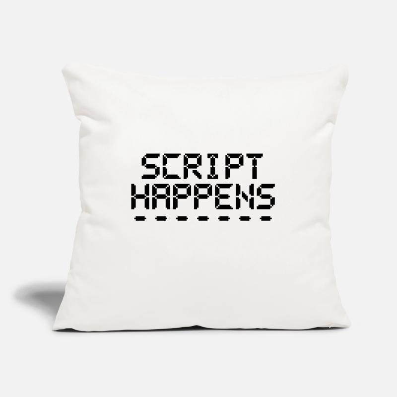 Computerprogrammierskript passiert Programmierer Sofakissen mit Füllung 45 x 45 cm