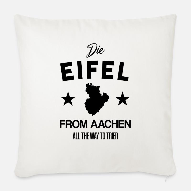 Eifel! - Sofakissen mit Füllung 45 x 45 cm - Naturweiß 
