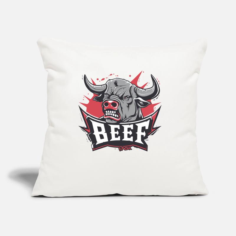 Wütende Kuh oder Stier: Streit Sofakissen mit Füllung 45 x 45 cm