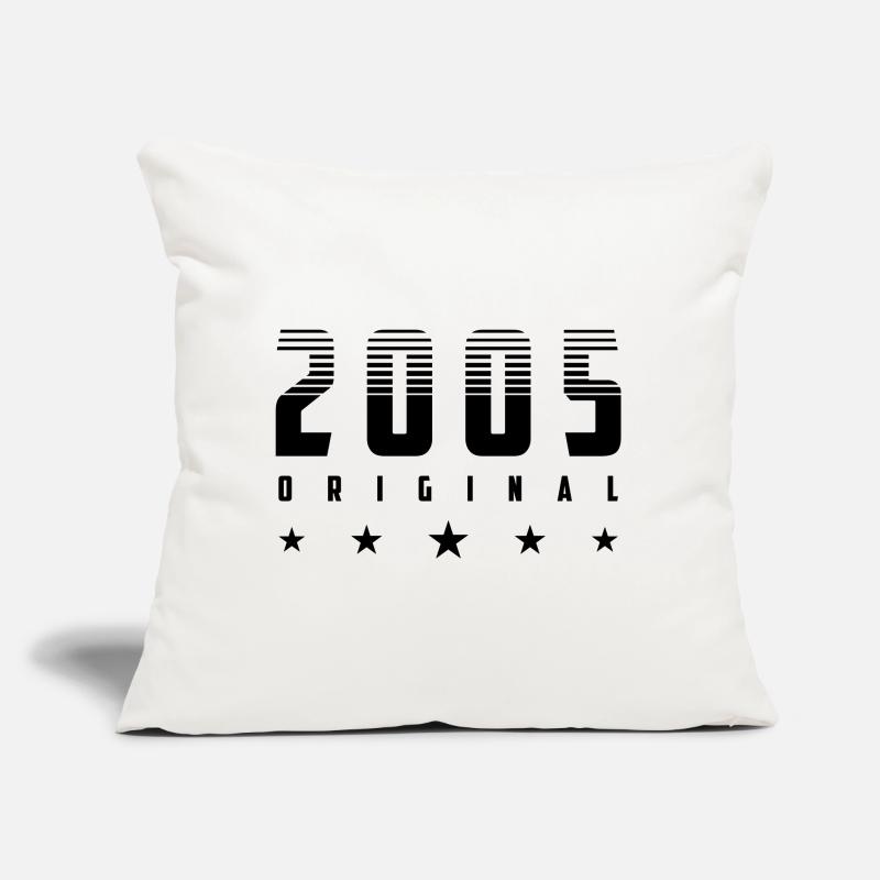 Original 2005 Année de naissance | Couleur modifiable Coussin et housse de 45 x 45 cm