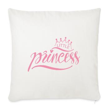 Little princess - Sofa pillow with filling 45cm x 45cm - natural white - Front