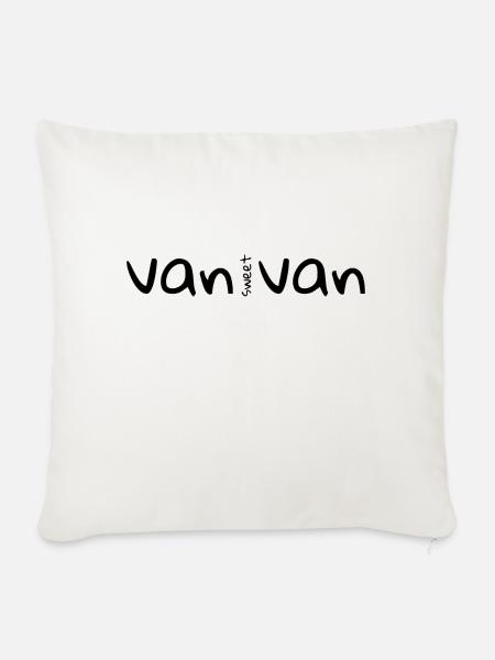 van sweet van - Sofakissen mit Füllung 45 x 45 cm - Naturweiß