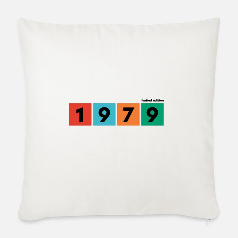 Édition limitée 1979 - Coussin et housse de 45 x 45 cm - blanc nature