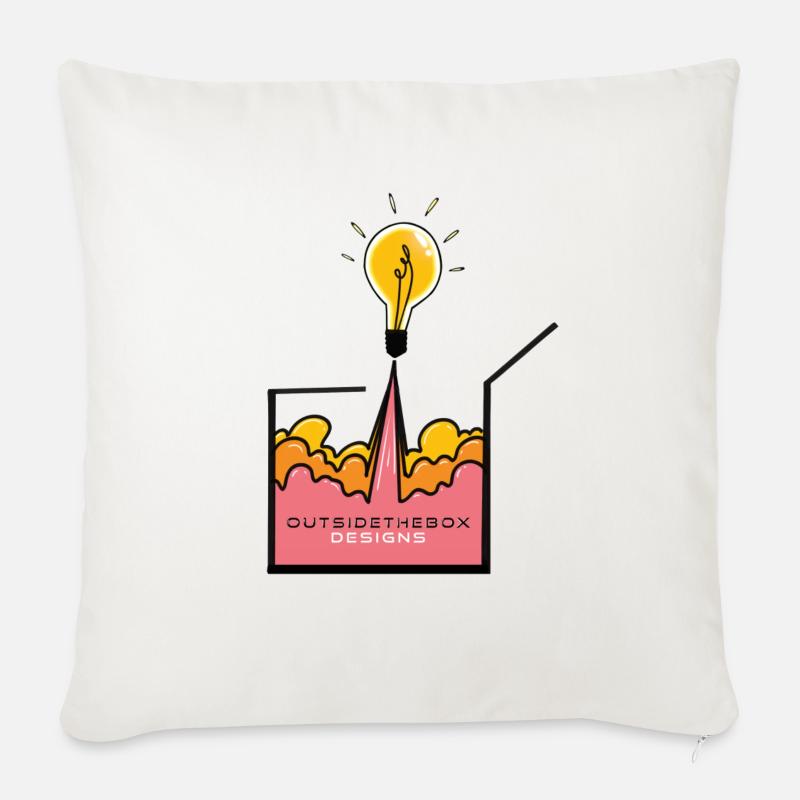 Logo OutsideTheBox conçoit - Coussin et housse de 45 x 45 cm - blanc nature