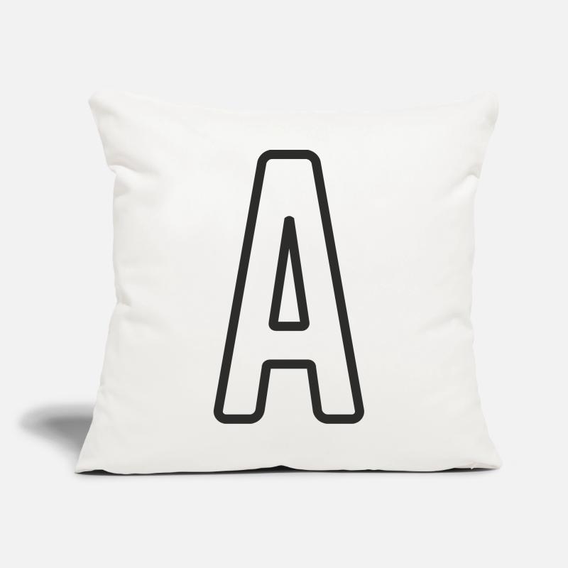 Letter A Typodesign Sofa pillow with filling 45cm x 45cm