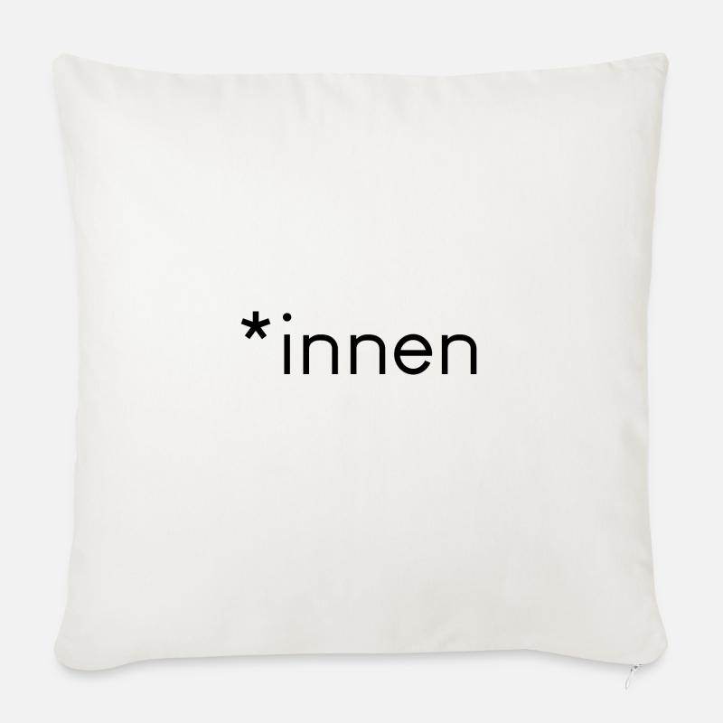 *innen Feminismus Geschenkidee - Sofakissen mit Füllung 45 x 45 cm - Naturweiß 