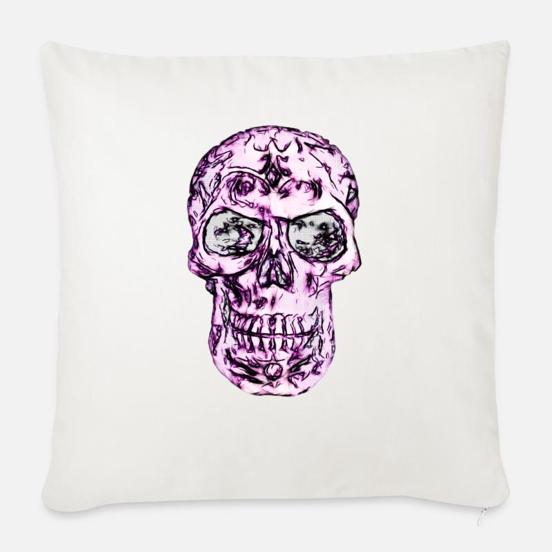 Calavera - Sofa pillow with filling 45cm x 45cm - natural white