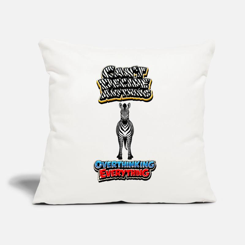 Zebra Overthinking Graphics Coussin et housse de 45 x 45 cm