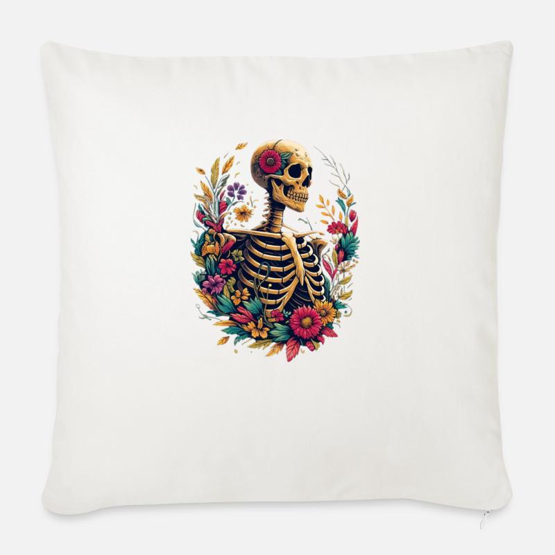 Botanical Bone - Sofakissen mit Füllung 45 x 45 cm - Naturweiß 