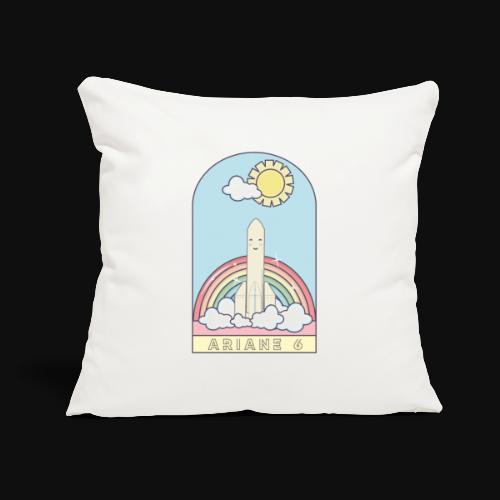 Ariane 6 Launch day with Rainbow by ItArtWork - Sofa pillow with filling 45cm x 45cm