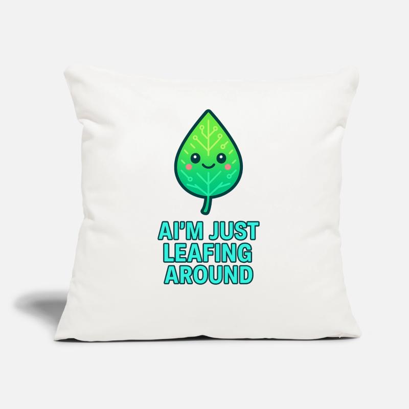 Je ne fais que feuilleter – Conception de feuilles Coussin et housse de 45 x 45 cm