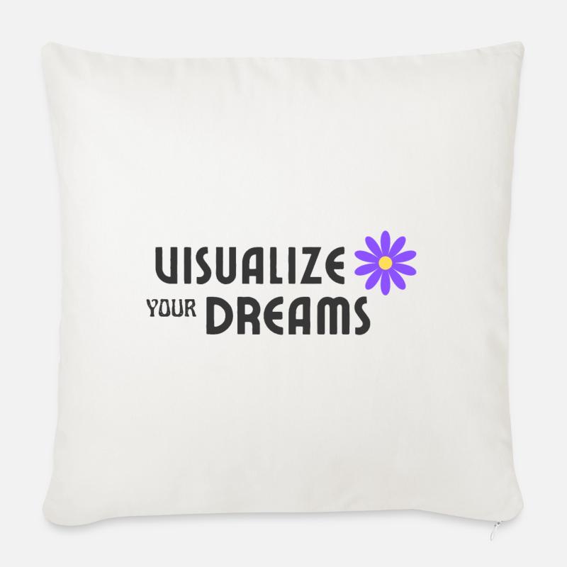 Visualize your dreams - Sofakissen mit Füllung 45 x 45 cm - Naturweiß 