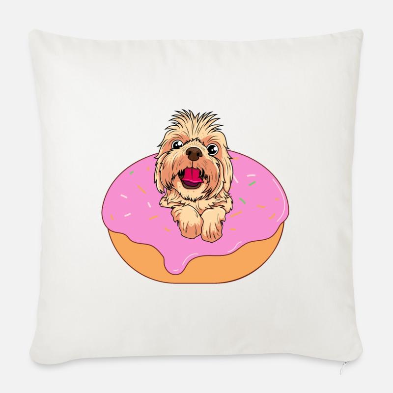 Dognut - Sofakissen mit Füllung 45 x 45 cm - Naturweiß