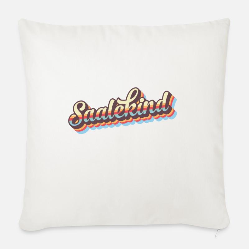 Saalekind - Sofakissen mit Füllung 45 x 45 cm - Naturweiß 