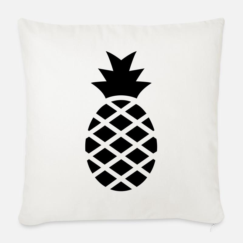 Ananas - Sofakissen mit Füllung 45 x 45 cm - Naturweiß 
