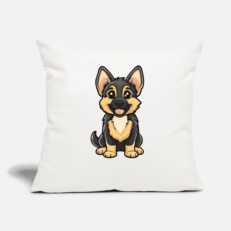 German Shepherd Dog Comic Cute Sofa pillow with filling 45cm x 45cm