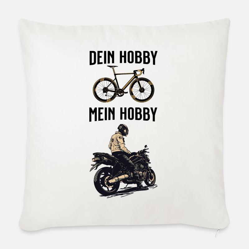 Ton passe-temps Mon passe-temps - Coussin et housse de 45 x 45 cm - blanc nature