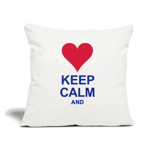 Be calm and write your text - Sofa pillow with filling 45cm x 45cm