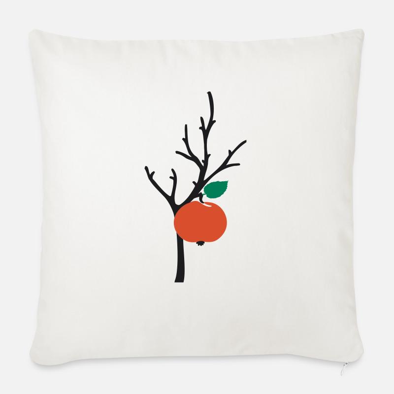 Apfelbaum apple tree - Sofakissen mit Füllung 45 x 45 cm - Naturweiß 