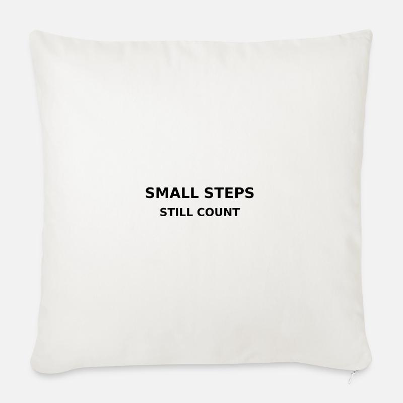 Small Steps - Sofakissen mit Füllung 45 x 45 cm - Naturweiß 