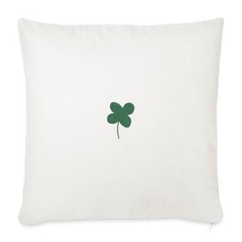Lucky clover - Sofa pillow with filling 45cm x 45cm - natural white - Front