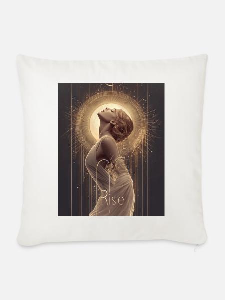 Rise - Sofakissen mit Füllung 45 x 45 cm - Naturweiß 