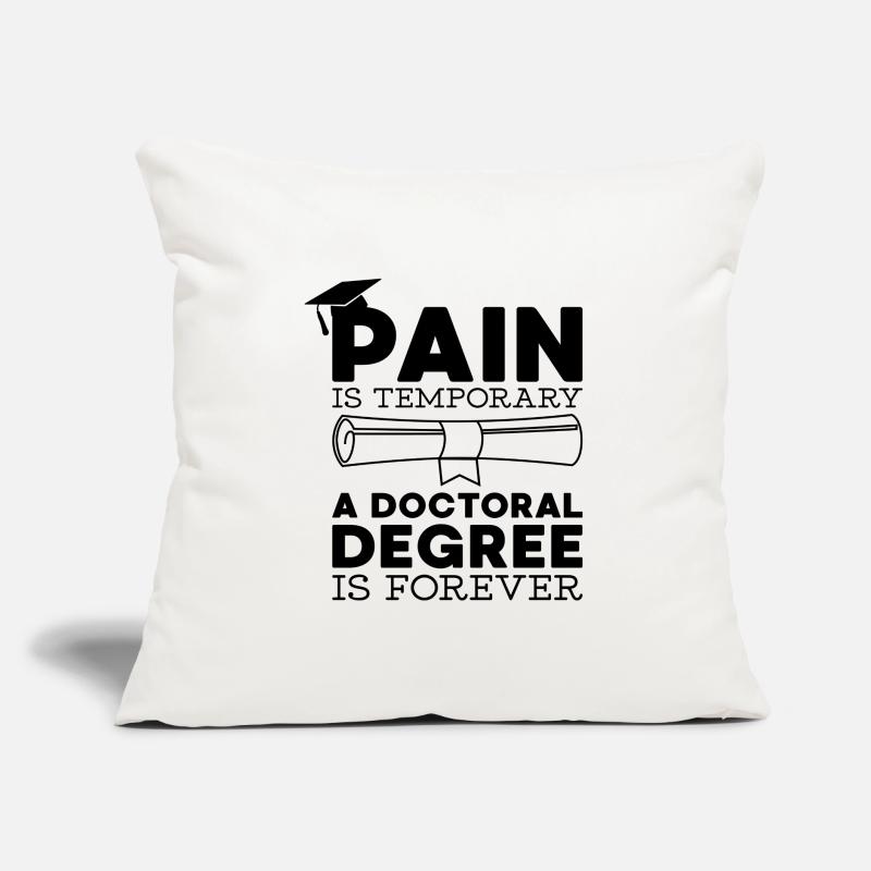 Abschluss Spruch Uni Phd Geschenk Sofakissen mit Füllung 45 x 45 cm
