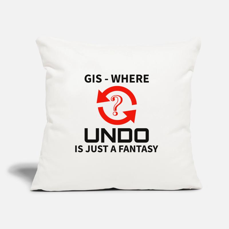 GIS Undo Fantasy Data Mapping Errors Coussin et housse de 45 x 45 cm