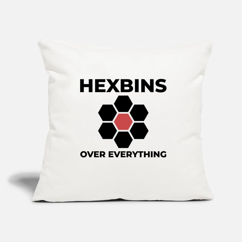 Hexbins Data Visualization GIS Mapping Spatial Sofa pillow with filling 45cm x 45cm