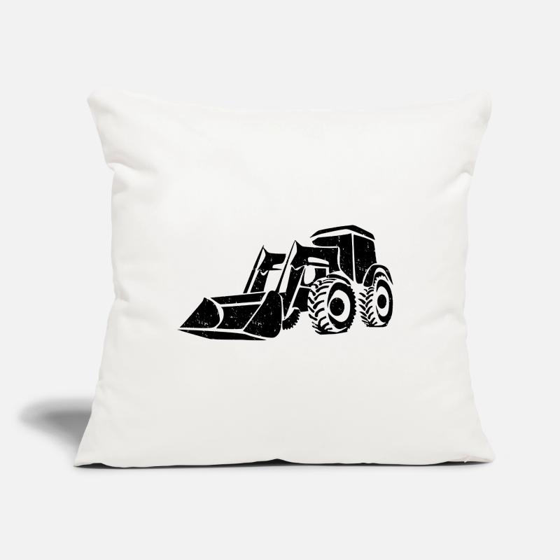 Loading Machine Silhouette Gift Wheel Loader Sofa pillow with filling 45cm x 45cm
