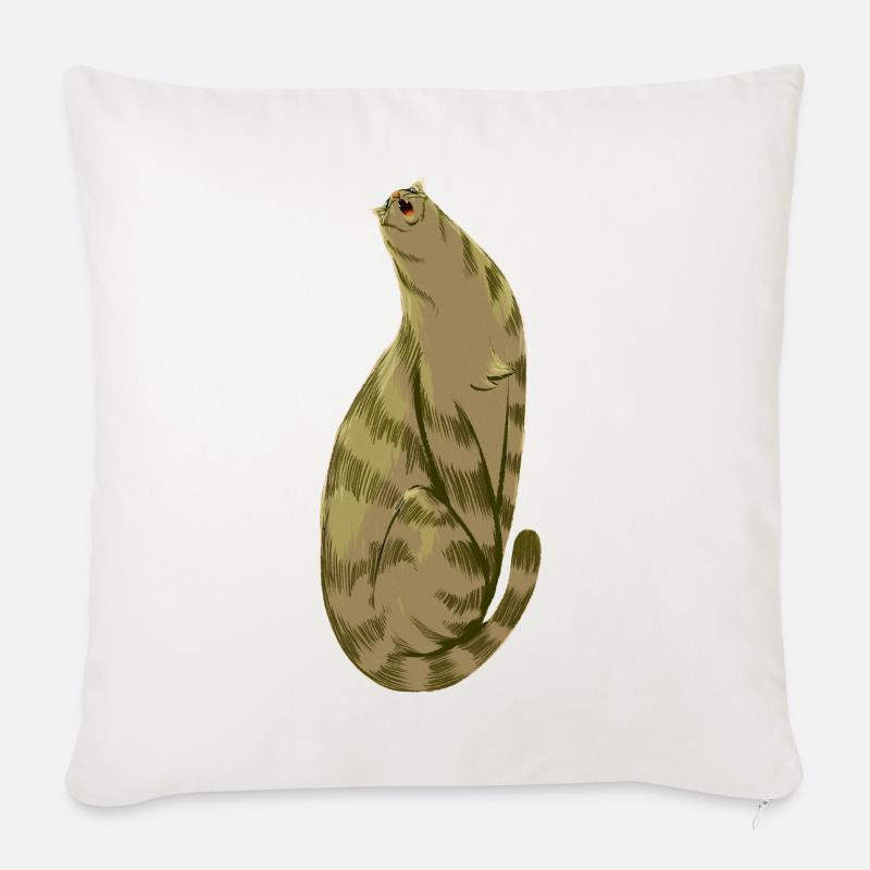 Squishy Olive - Sofakissen mit Füllung 45 x 45 cm - Naturweiß