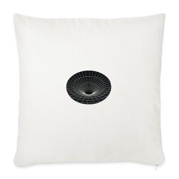 Vortex-Gitter Wurmloch - Sofakissen mit Füllung 45 x 45 cm - Naturweiß  - Vorne